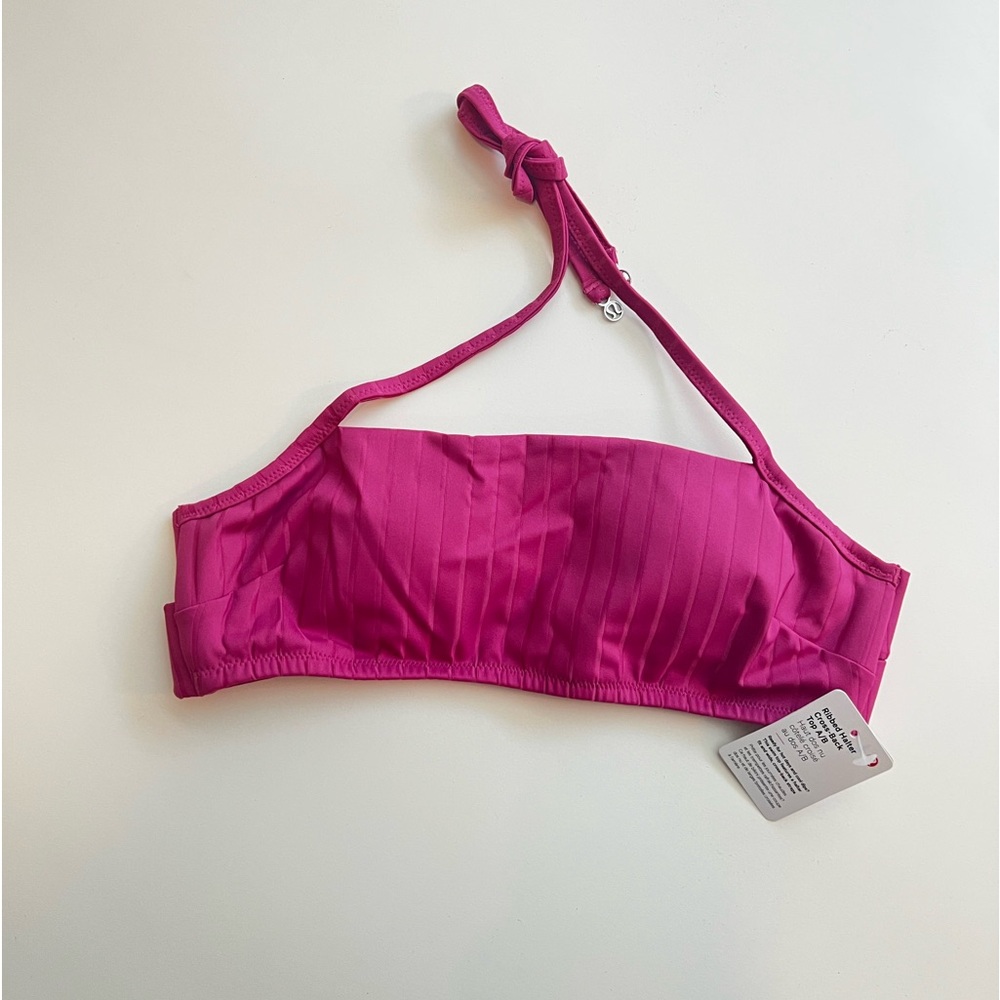 Lululemon Ribbed Halter Cross Back Top A-B